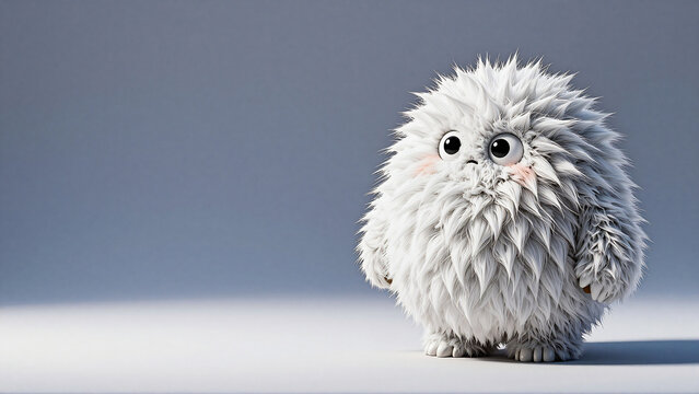 Fluffy Adorable Monster Character Art