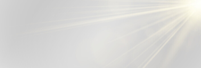 Fototapeta premium Golden sun rays with soft streaks and radiant glossy light. Warm tones create cheerful summer look. Perfect design element for visuals. png 