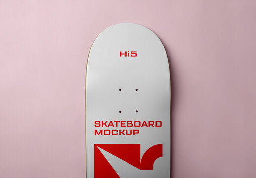 Close View Skateboard Mockup