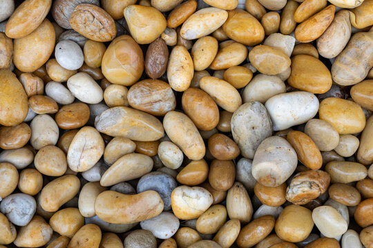 Smooth Pebble Stones Texture Background