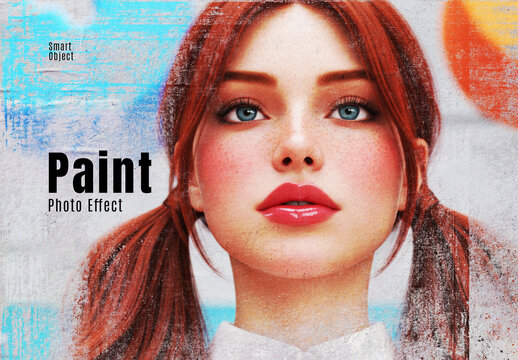 Artistic Paint Brush Photo Effect