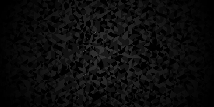 Vector paper creative diamond surface seamless technology gray and black randomly low polygon background. pattern Polygon mosaic triangle, business corporate background.