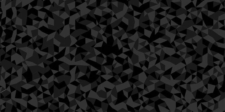 Vector paper creative diamond surface seamless technology gray and black randomly low polygon background. pattern Polygon mosaic triangle, business corporate background.