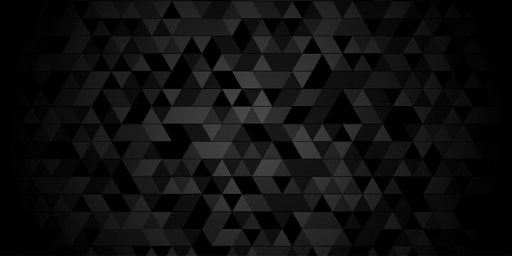 Vector paper creative diamond surface seamless technology gray and black randomly low polygon background. pattern Polygon mosaic triangle, business corporate background.