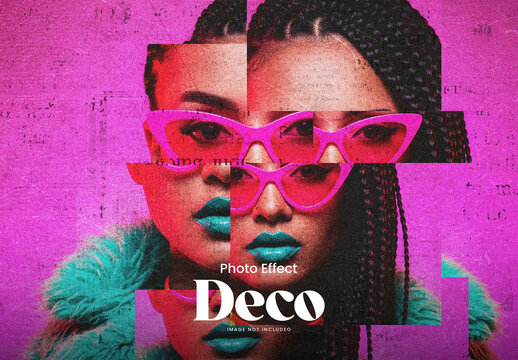 Deco Glitch Photo Effect
