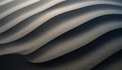 Obraz premium Ocean Wave Shadow Silhouette on Sand