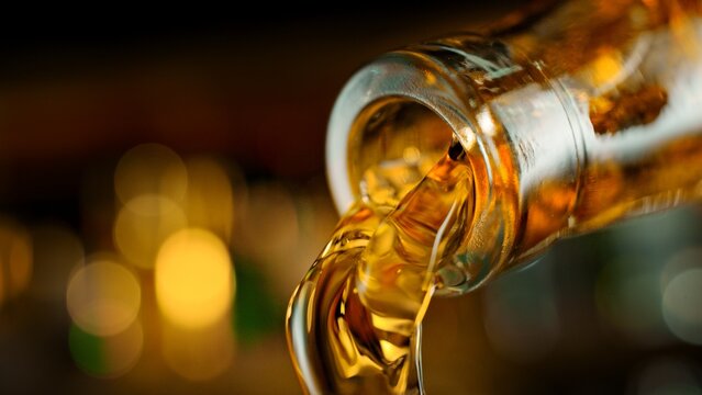 Pouring Whiskey from Bottle