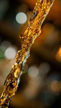 Pouring Whiskey from Bottle