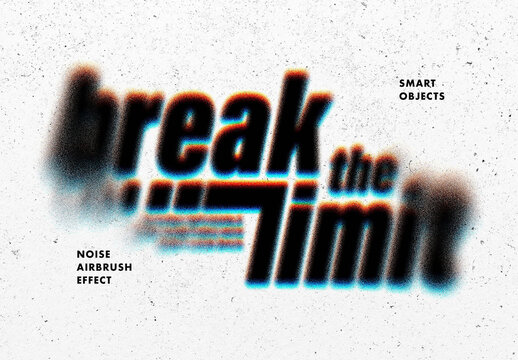 Noise Dispersion Text Effect &ndash; Stamping Typography for Logo, Poster & Branding (PSD)