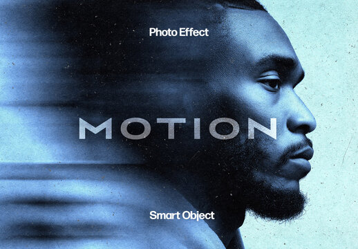 Motion Blur Photo Effect &ndash; Distortion for Album Cover & Social Media (PSD)