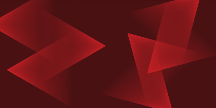 3D red techno abstract background overlap layer on dark space with glowing triangle decoration. Minimal modern graphic design element future style concept for banner, flyer, card, or brochure cover