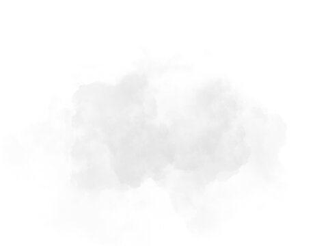 Clouds in the sky isolated on transparent background 