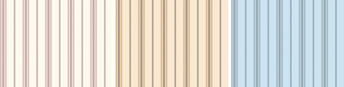 herringbone vertical stripe pattern set. Seamless pattern for clothing fashion design use for plaid fabric, flannel shirt, monochromatic, and textured background