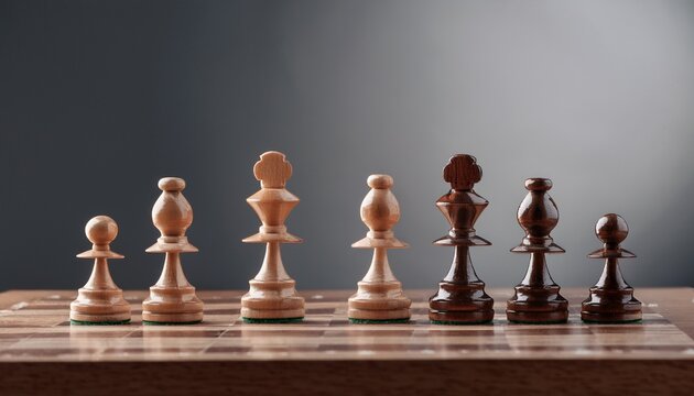 arbitration concept with pawn figurines on table grey backgroun