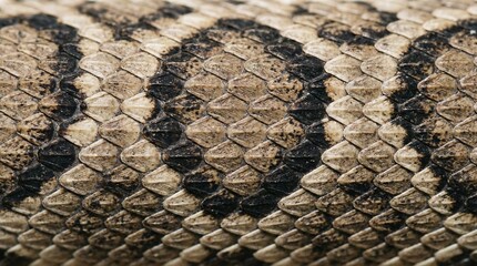Naklejka premium Detailed Close Up of Reptilian Animal Snake Skin Pattern Texture