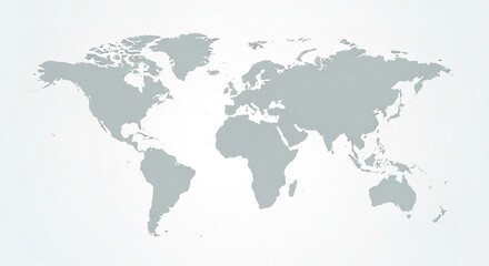 Obraz premium World map illustration global outline universal concept