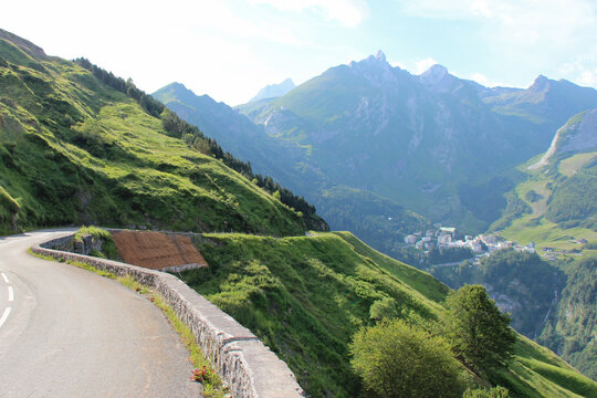 aubisque pass at the pyr&eacute;n&eacute;es in france 