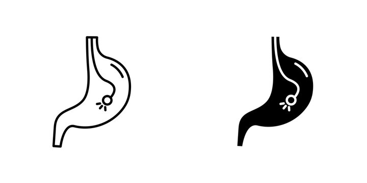 Endoscopy icon on white background, editable stroke svg 10