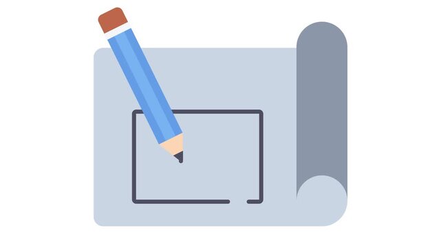 architectural building Plan and Pencil animation, Master single unified overall design animated video, Industrial Equipment clip, 1st of May footage,  International Workers Day motion graphics