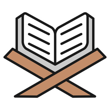 Quran Stand Icon For Design Elements