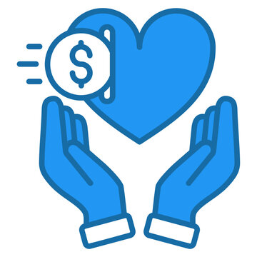 Charity Support Icon For Design Elements