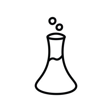 vector illustration of laboratory glassware