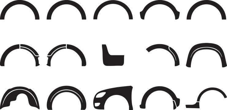 Set of zodiac signs in a simple vector style with icons and symbols in a fun and artistic design