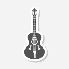Naklejka premium Stylized Cello Icon