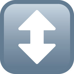 Up down arrow icon, vector illustration, isolated on transparent background.  © Inka