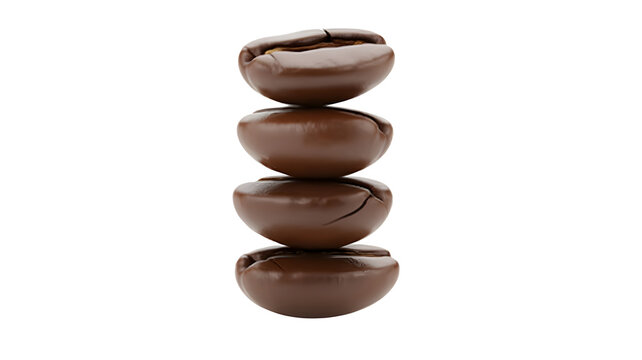 Chocolate coffee beans, stacked coffee beans, brown chocolate, dessert ingredients, sweet treats