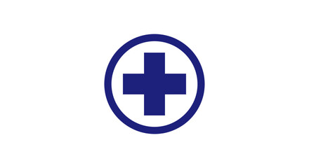 Obraz premium A modern and minimalist medical symbol indicating health, assistance, and care