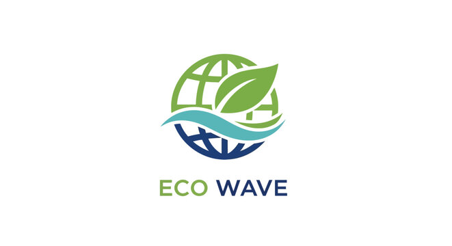 Eco-friendly logo representing environmental conservation, green initiatives, and sustainability