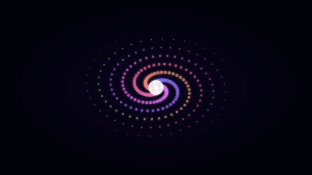 Spiral Galaxy Seamless Loop &mdash; Cosmic Star Particle Rotation Background 4K