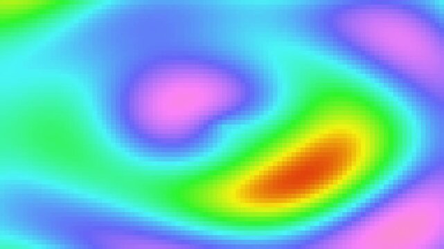 Abstract Plasma Interference Pattern Seamless Loop &mdash; Psychedelic Neon Color Background 4K