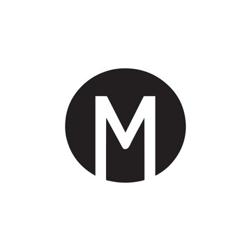 Bold Letter M Monogram Symbol