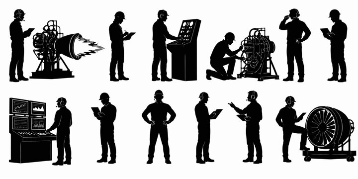 Workers operate industrial machinery in a factory setting with equipment.