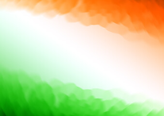 Fototapeta premium Decorative Indian flag theme Independence day 15th august tricolor background with mosaic pattern texture.