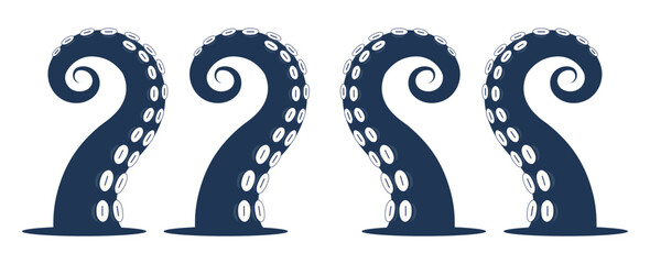 Cute Octopus Arms Collection Flat Design Illustration © M VectorCreator