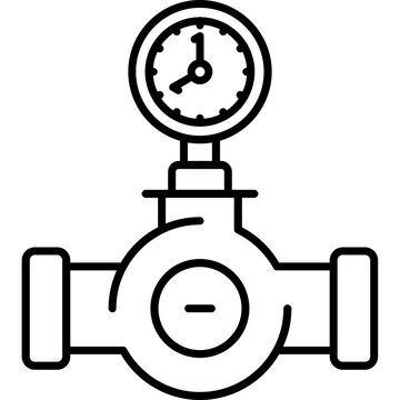 Check Valve Outline Icon