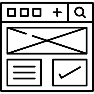 User Testing Board Outline Icon