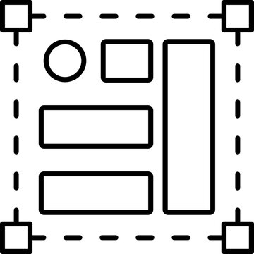 UI Blocks Outline Icon