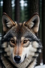 Obraz premium Winter Wolf.