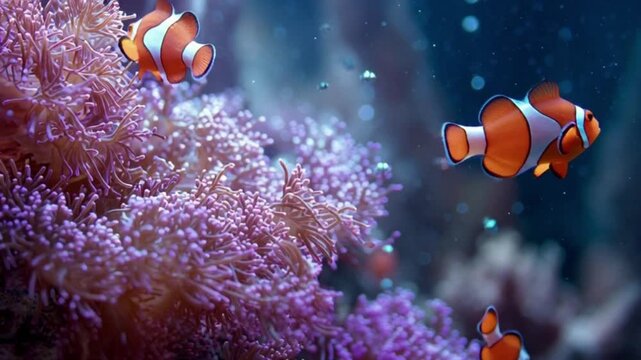 clown fish in aquarium