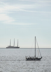 Fototapeta premium Yachting near Trieste, a popular tourist town in Italy, Europe
