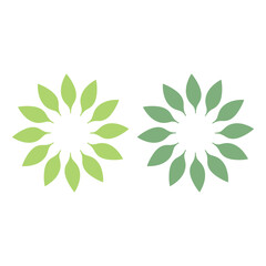Fototapeta premium ORGANIC GREEN LEAVES BIO ECO ORGANIC FARMERS PRODUCT LOGO SIGN SYMBOL VECTOR