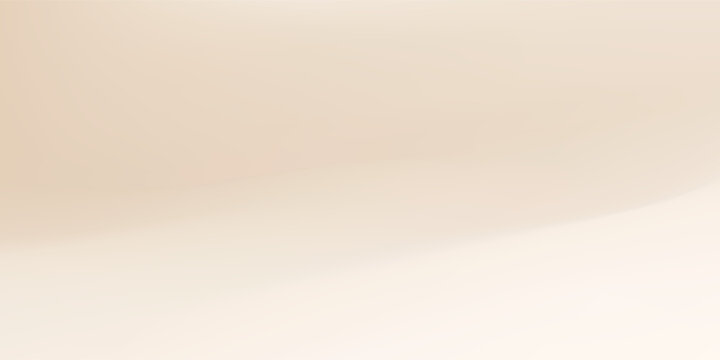 Smooth wavy beige gradient background. Soft neutral liquid wallpaper. Silky nude color texture for banner, flyer, presentation, graphic design. Vector abstract blurred fawn pearl backdrop cover