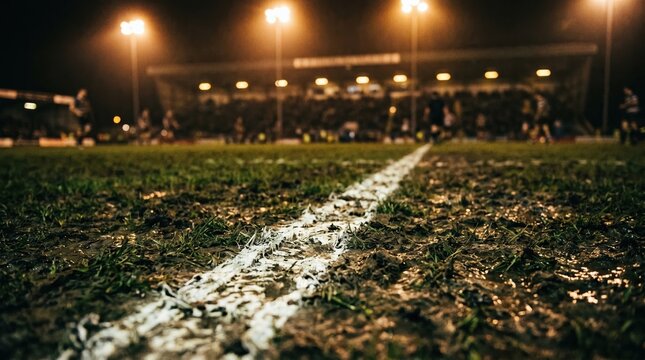 Grassroots amateur soccer pitch degradation and soil compaction at night