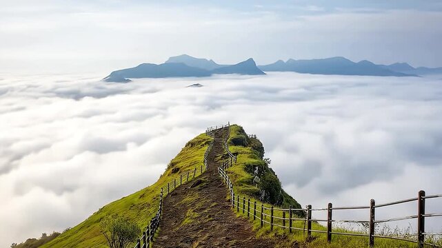 Timelapse video of UNESCO World Heritage site Raigad Fort, capital of Maratha Empire, Maharashtra