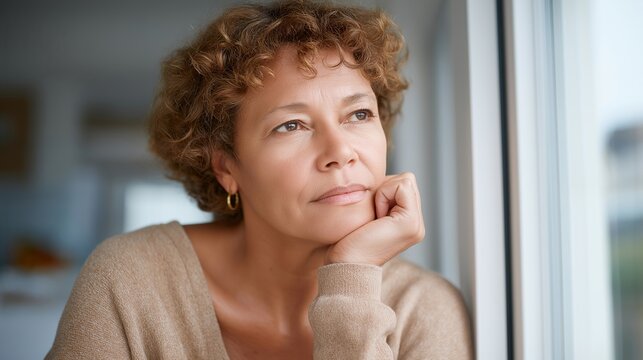 Solitary stroke survivor concentrating on thought-controlled cursor movement during brain-computer interface therapy session in minimalist medical research laboratory, ideal for neuroscience