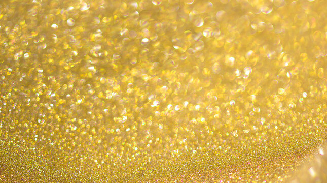 Golden bokeh abstract